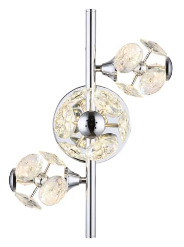 Globo lighting LED-Wandleuchte "Virina" in Silber - (B)41 x (H)27 x (T)33 cm