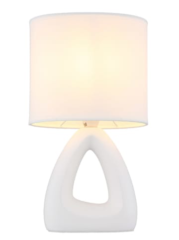 Globo lighting Tafellamp "Triangle" wit - (B)17 x (H)30 x (D)10 cm