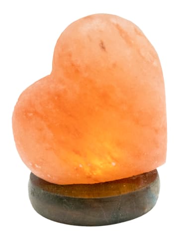 Globo lighting Ledtafellamp "Stone" crème/bruin - (H)11,4 x Ø 8,9 cm