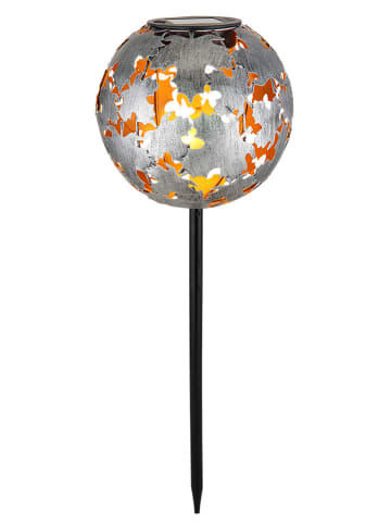 Globo lighting Lampa solarna LED w kolorze srebrnym na trzonku - wys. 52,5 cm