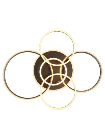 Globo lighting LED-Deckenleuchte "Lorelei" in Anthrazit - (B)110 x (H)11,5 x (T)88 cm