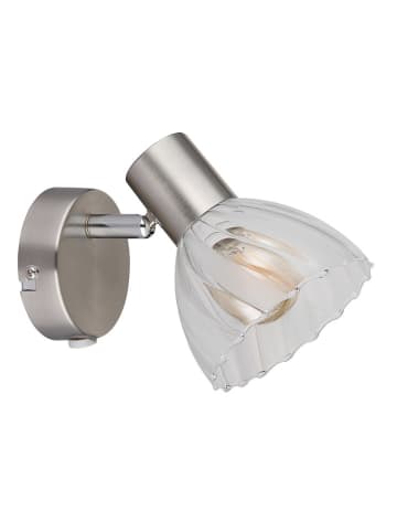 Globo lighting Wandleuchte "Zachery" in Silber - (B)10 x (H)12,5 cm