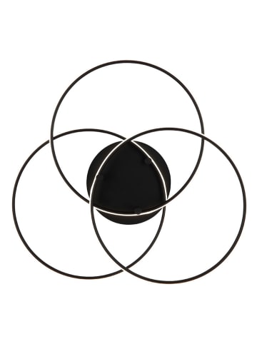 Globo lighting LED-Deckenleuchte "Kombos" in Schwarz - (H)9,4 x Ø 45,6 cm