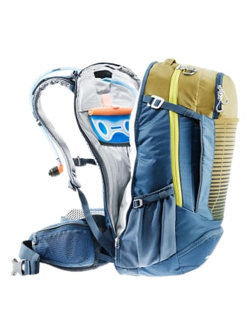 Deuter Plecak rowerowy "Pro 28" w kolorze niebiesko-żółtym - 29 x 54 x 21 cm