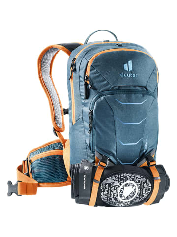 Deuter Fahrradrucksack "Attack 8 JR" in Dunkelblau/ Orange - (B)24 x (H)42 x (T)14 cm