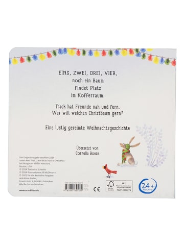 ars edition Papp-Bilderbuch "Der kleine blaue Laster bringt allen ein Weihnachtsbaum"
