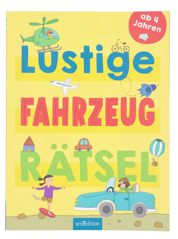 ars edition Rätselbuch "Lustige Fahrzeug-Rätsel"