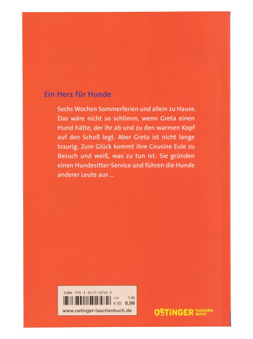 Oetinger Verlag Kinderroman "Greta und Eule, Hundesitter"
