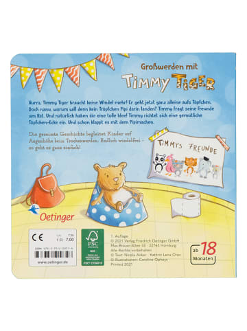 Oetinger Verlag Papp-Bilderbuch "Timmy Tiger. Ich geh schon aufs Töpfchen"