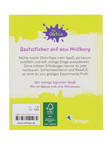 Oetinger Verlag Mitmachbuch "Die Olchis. Muffelnde Experimente"