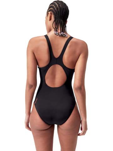 Speedo Strój kąpielowy "Eco Endurance+" w kolorze czarno-pomarańczowym