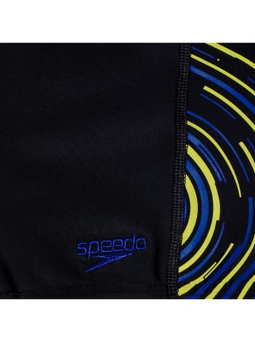 Speedo Badehose ''Aquashorts'' in Schwarz/ Gelb/ Blau