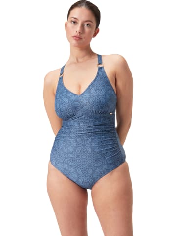 Speedo Strój kąpielowy "Leisure" w kolorze niebieskim