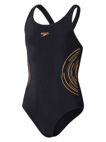Speedo Strój kąpielowy "Eco" w kolorze czarno-pomarańczowym