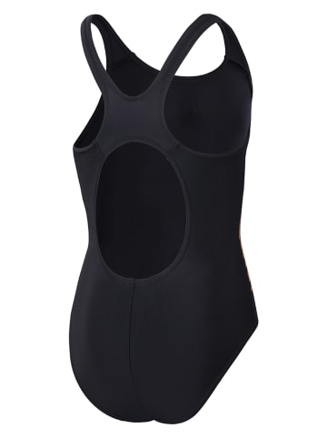 Speedo Strój kąpielowy "Eco" w kolorze czarno-pomarańczowym
