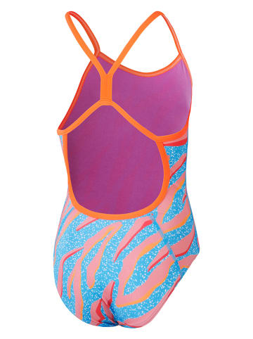 Speedo Badpak ''Eco+'' lichtblauw/oranje