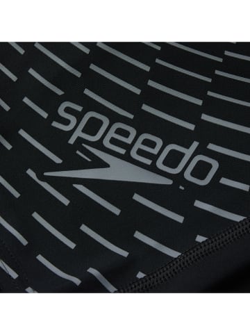 Speedo Badehose "Jammer" in Schwarz/ Grau
