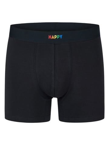 Happy Shorts Bokserki (2 pary) w kolorze czarnym