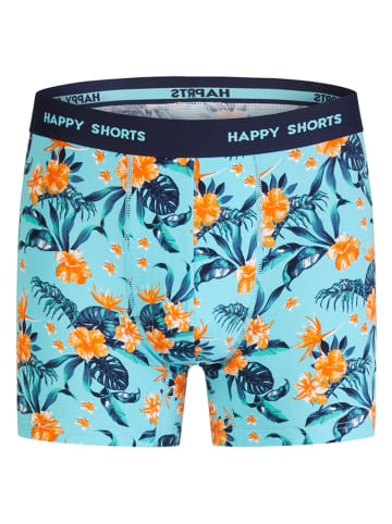 Happy Shorts 2er-Set: Boxershorts in Hellblau/ Dunkelblau
