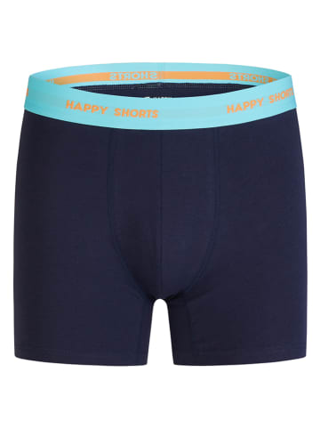 Happy Shorts 2er-Set: Boxershorts in Hellblau/ Dunkelblau