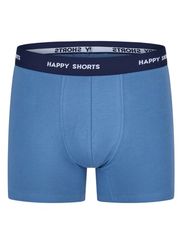 Happy Shorts 2er-Set: Boxershorts in Blau/ Dunkelblau