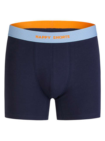 Happy Shorts 2er-Set: Boxershorts in Dunkelblau/ Hellblau