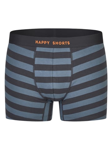 Happy Shorts 2er-Set: Boxershorts in Schwarz/ Blau