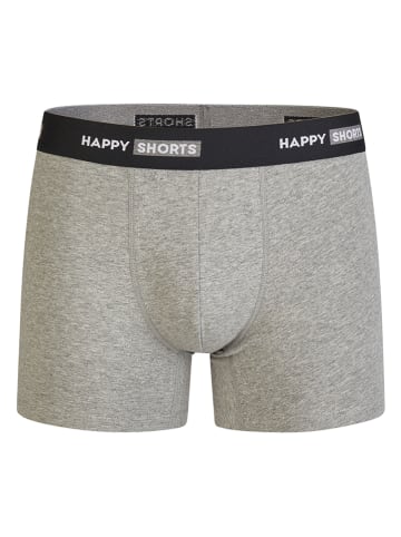 Happy Shorts 3er-Set: Boxershorts in Dunkelblau/ Grün/ Grau