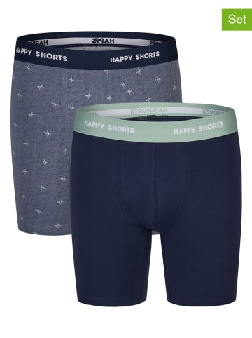 Happy Shorts Bokserki (2 pary) w kolorze granatowym