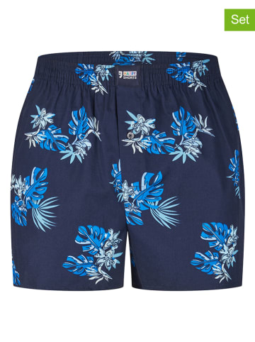 Happy Shorts 2er-Set: Boxershorts in Dunkelblau