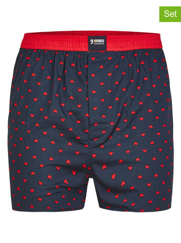 Happy Shorts Bokserki (3 pary) w kolorze granatowym