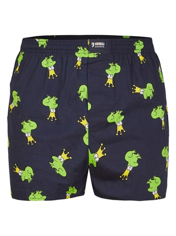 Happy Shorts 3-delige set: boxershorts donkerblauw/zwart