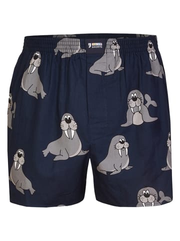 Happy Shorts 3-delige set: boxershorts donkerblauw/zwart