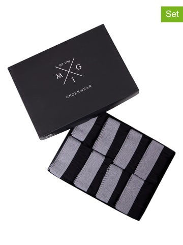 MG-1 8er-Set: Boxershorts in Schwarz