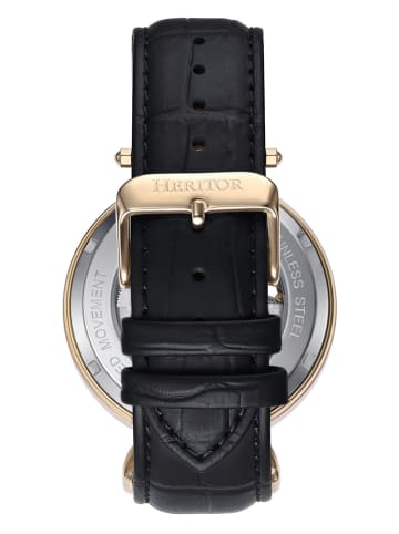 Heritor Automatikuhr "Lincoln" in Schwarz