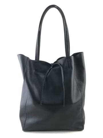 Marlon Skórzany shopper bag w kolorze czarnym - 37 x 40 x 12 cm