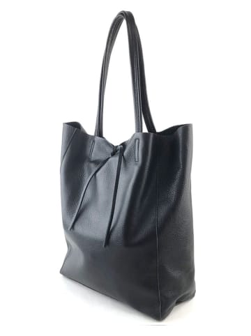 Marlon Skórzany shopper bag w kolorze czarnym - 37 x 40 x 12 cm