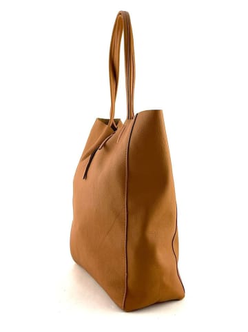 Marlon Skórzany shopper bag w kolorze karmelowym - 37 x 40 x 12 cm