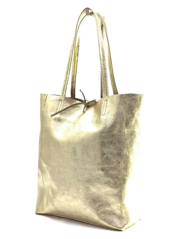 Marlon Skórzany shopper bag w kolorze złotym - 37 x 40 x 12 cm