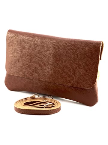 Marlon Leder-Umhängetasche in Braun - (B)25 x (H)15 x (T)1 cm