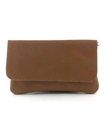Marlon Leren schoudertas lichtbruin - (B)25 x (H)15 x (D)1 cm