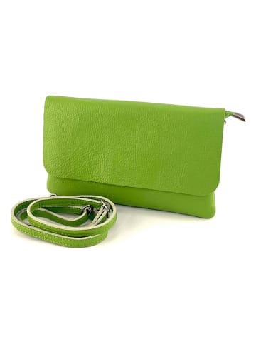 Marlon Leren schoudertas groen - (B)25 x (H)15 x (D)1 cm