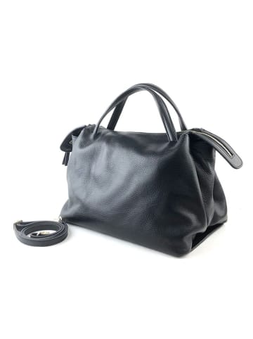 Marlon Leren handtas zwart - (B)35 x (H)30 x (D)22 cm