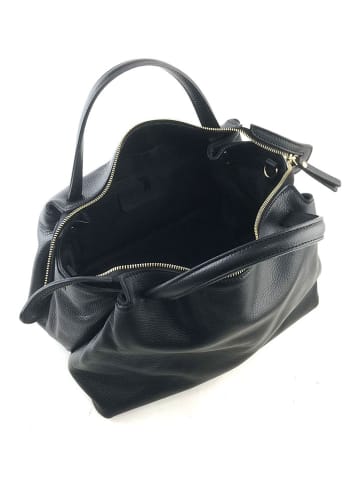 Marlon Leren handtas zwart - (B)35 x (H)30 x (D)22 cm