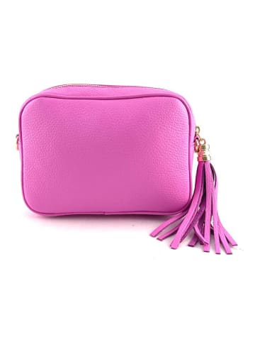 Marlon Leren schoudertas roze - (B)20 x (H)14 x (D)7 cm