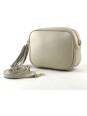 Marlon Leren schoudertas crème - (B)20 x (H)14 x (D)7 cm