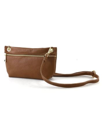 Marlon Leder-Umhängetasche in Braun - (B)23,5 x (H)13 x (T)5 cm