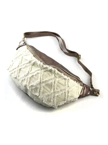 Marlon Umhängetasche in Creme/ Bronze - (B)44 x (H)22 x (T)10 cm