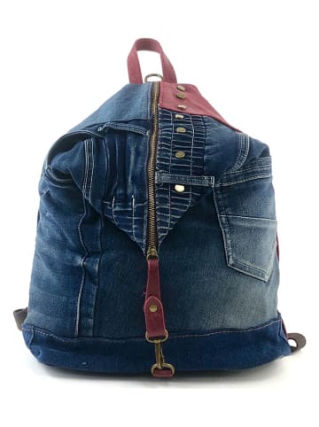 Marlon Rugzak donkerblauw/beskleurig - (B)31 x (H)41 x (D)13,5 cm