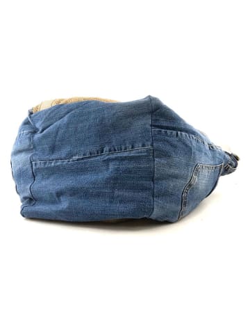 Marlon Handtas blauw/beige - (B)58 x (H)32 x (D)28 cm